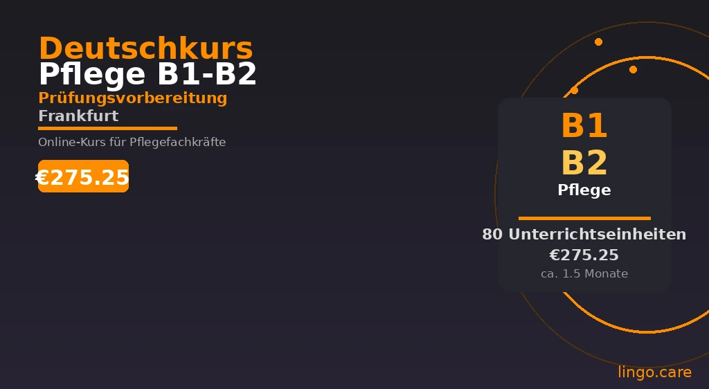 German TELC B1 B2 exam preparation course for healthcare nursing professionals