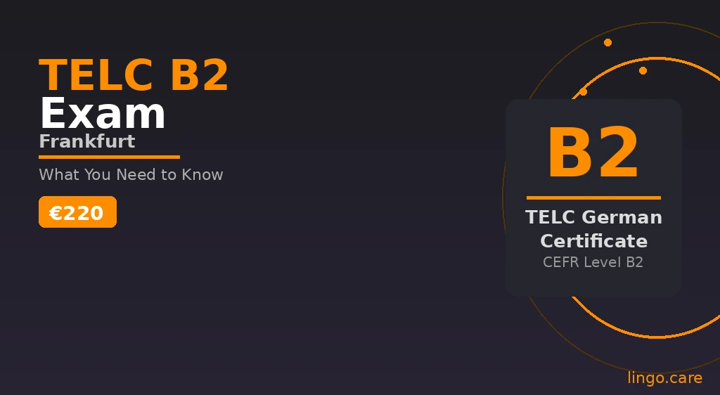 TELC B2 exam preparation course in Frankfurt for healthcare professionals